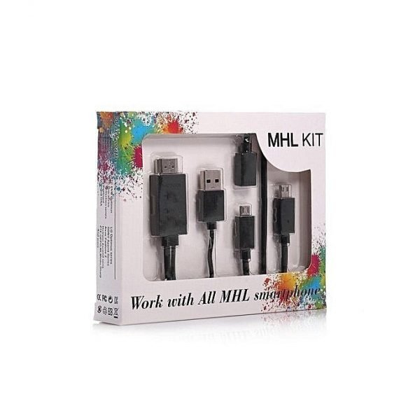 MHL Kit Universal MHL Micro USB To HDMI Cable 6.5 Feet / 2M 1080P HDTV Adapter