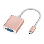 USB C to VGA Adapter, USB Type C to VGA Cable Converter for Apple MacBook 12, MacBook Pro 13/15 with Thunderbolt 3 Ports, Chromebook, Dell, HP, Lenovo, Acer, More