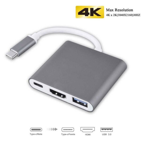Muti-Ports USB 3.1 Type C To HDMI USB 3.0 HUB USB-C multi-port Adapter