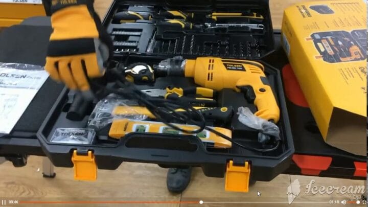 TOLSEN 95pcs Hand Tool Set with Hammer Drill (710W) in Kenya Buy