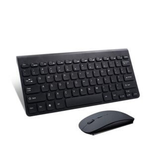 Mini Wireless Keyboard & Mouse at Amtel Online Merchants. Your on stop online shop for Computer Accessories,  Adapters, Converters, CCTV, TV, Woofers, Bluetooth Speakers and other Electronics In Nairobi, Kenya. 