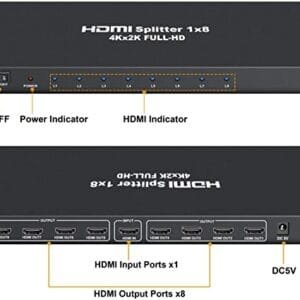 ×8 HDMI Splitter 8way HDMI Splitter In Nairobi, Kenya at Amtel Online Merchants