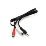 Generic 3.5MM Jack Plug To 2 RCA Male Connectors Adapter Audio Cable - Black