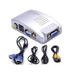 Generic VGA to AV Composite Converter RCA S-video Signal Adapter Switch Box PC to TV