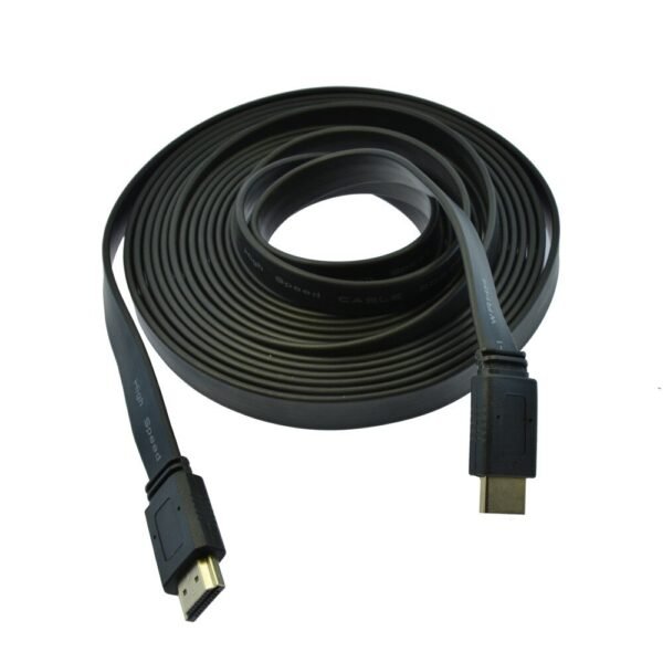 FLAT HDMI CABLE 5M BLACK In Nairobi Kenya
