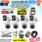 1080P 8 Cameras CCTV Full Kit from Hikvision’s  In Nairobi Kenya