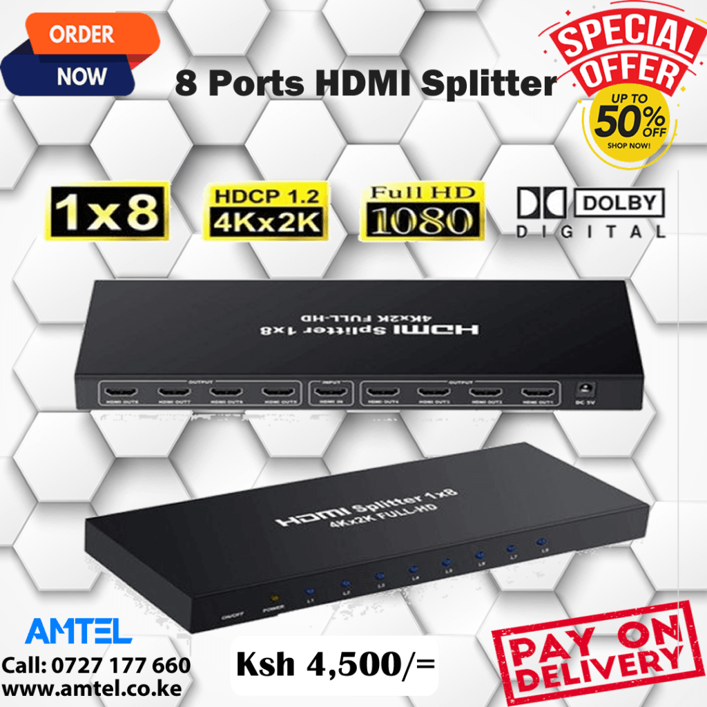 4K HDMI Splitter 1 in 8 Out, 1×8 HDMI Splitter 8 Port Buy Online