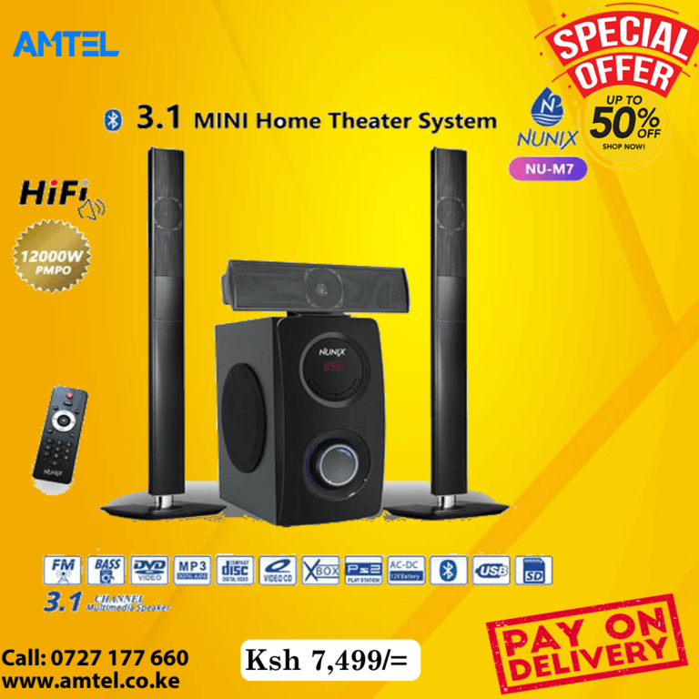 Nunix NUM7 3.1 MINI Home Theater System Buy Online! 0727177660 at