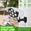 Solar Light Outdoor Motion Sensor IP65 Waterproof Wall Lamp Dummy Camera Solar Garden Street Light Whit Remote Control in Kenya