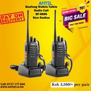 Baofeng BF-888S dual band radio handheld walkie talkie in Nairobi Kenya