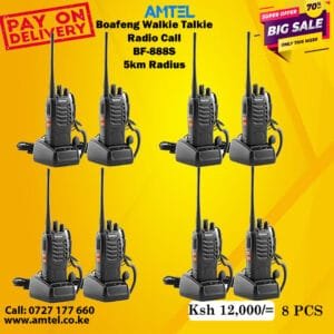 8 Pieces Baofeng BF-888S dual band radio handheld walkie talkie in Nairobi Kenya