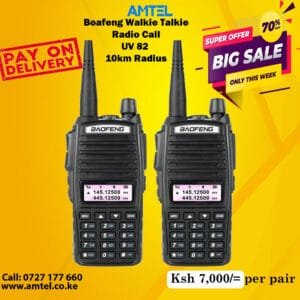 10km BAOFENG UV-82 Dual Band Walkie Talkie Two Way Radio Call in Nairobi Kenya