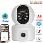 ICSee 4MP PTZ Dual Lens WiFi Smart Camera