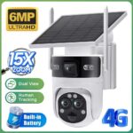 6MP Auto Tracking CCTV Security Camera – 15X Zoom, Triple Lens, Night Vision, SD Card, 4G SIM, Ubox App – Available in Nairobi, Kenya