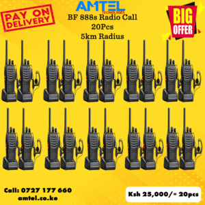 Baofeng BF-888S Walkie Talkie (With Earpiece) 20 Pieces– Reliable Two-Way Radio in Kenya