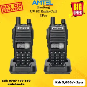 Baofeng UV-82 Walkie Talkie (With Earpiece) 2Pieces in Kenya