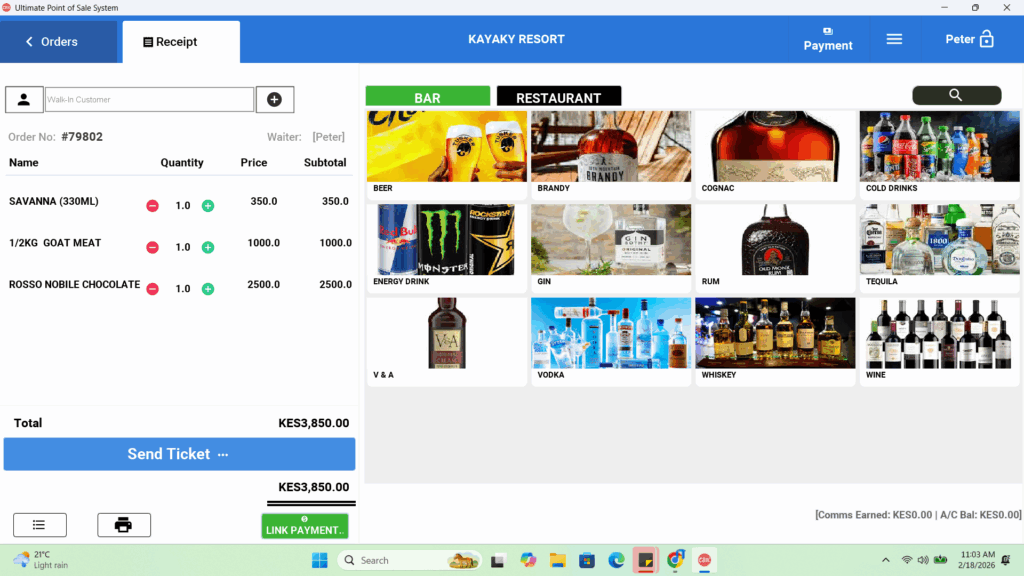 Best Bar and Hotel Point of Sale System in Kenya