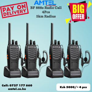 4 Sets Baofeng BF-888 Walkie Talkie – Long Range Two-Way Radios (Pack of 4) in Kenya