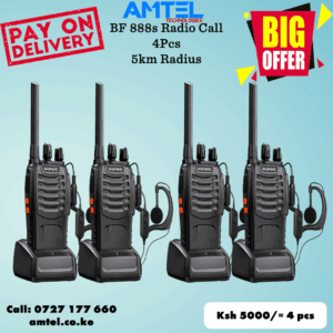 4 Sets Baofeng BF-888 Walkie Talkie – Long Range Two-Way Radios (Pack of 4) in Kenya