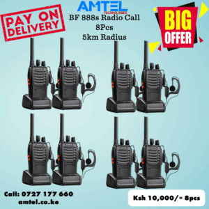 8 Sets Baofeng BF-888 Walkie Talkie – Long Range Two-Way Radios (Pack of 8) in Kenya