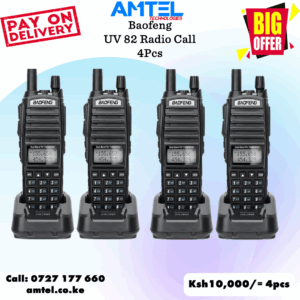 4 Sets Baofeng UV-82 Walkie Talkie – Long Range Two-Way Radios (Pack of 4) in Kenya
