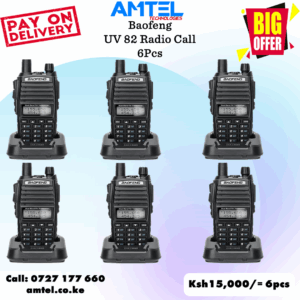 6 Sets Baofeng UV-82 Walkie Talkie – Long Range Two-Way Radios (Pack of 6) in Kenya